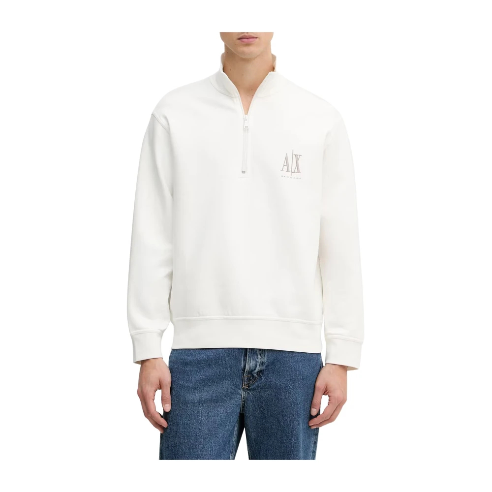 Armani Exchange , Herren, Sweatshirts & Hoodies, Weiß, L - Bild 3