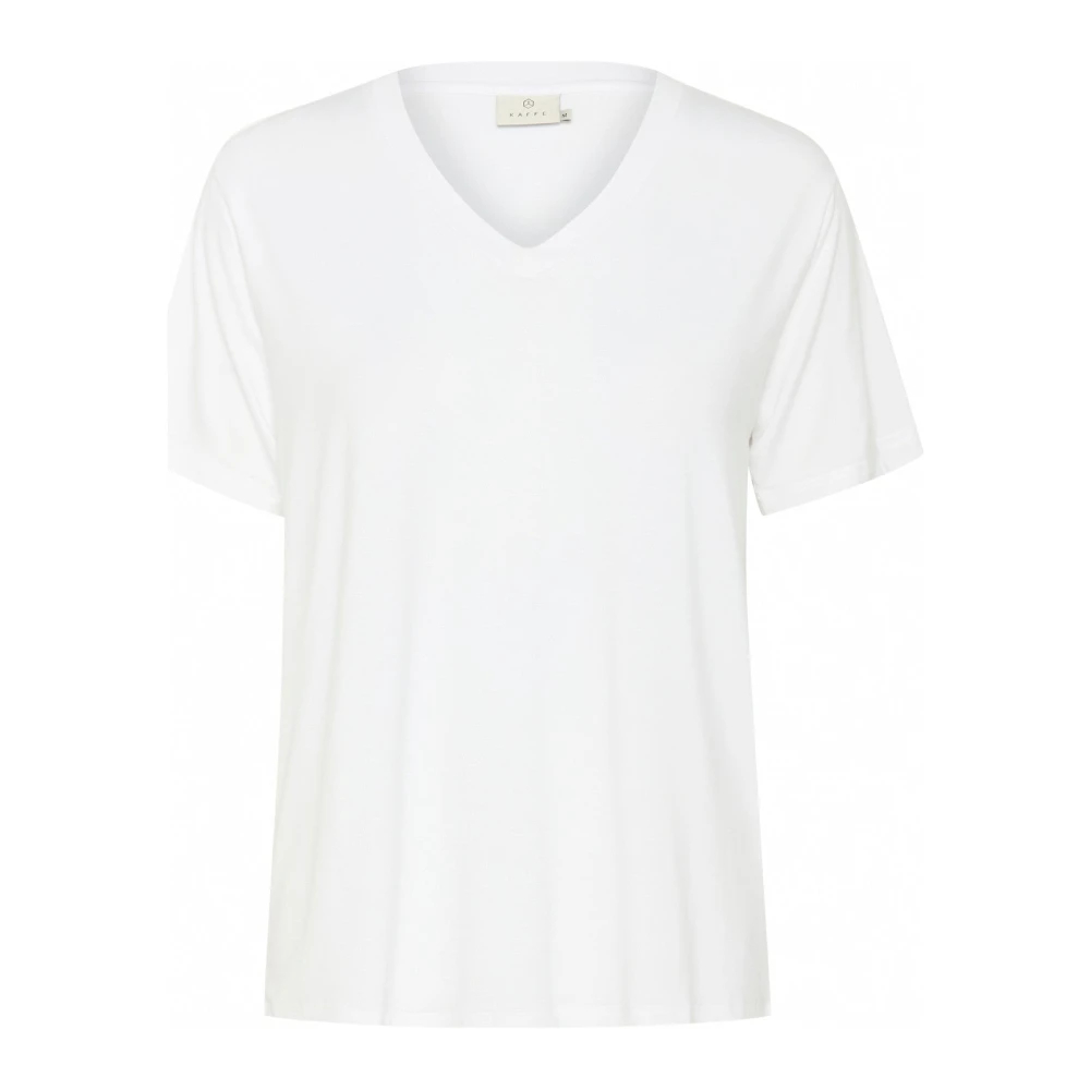 Kaffe Damen Weiß T-Shirt Frida - Bild 4