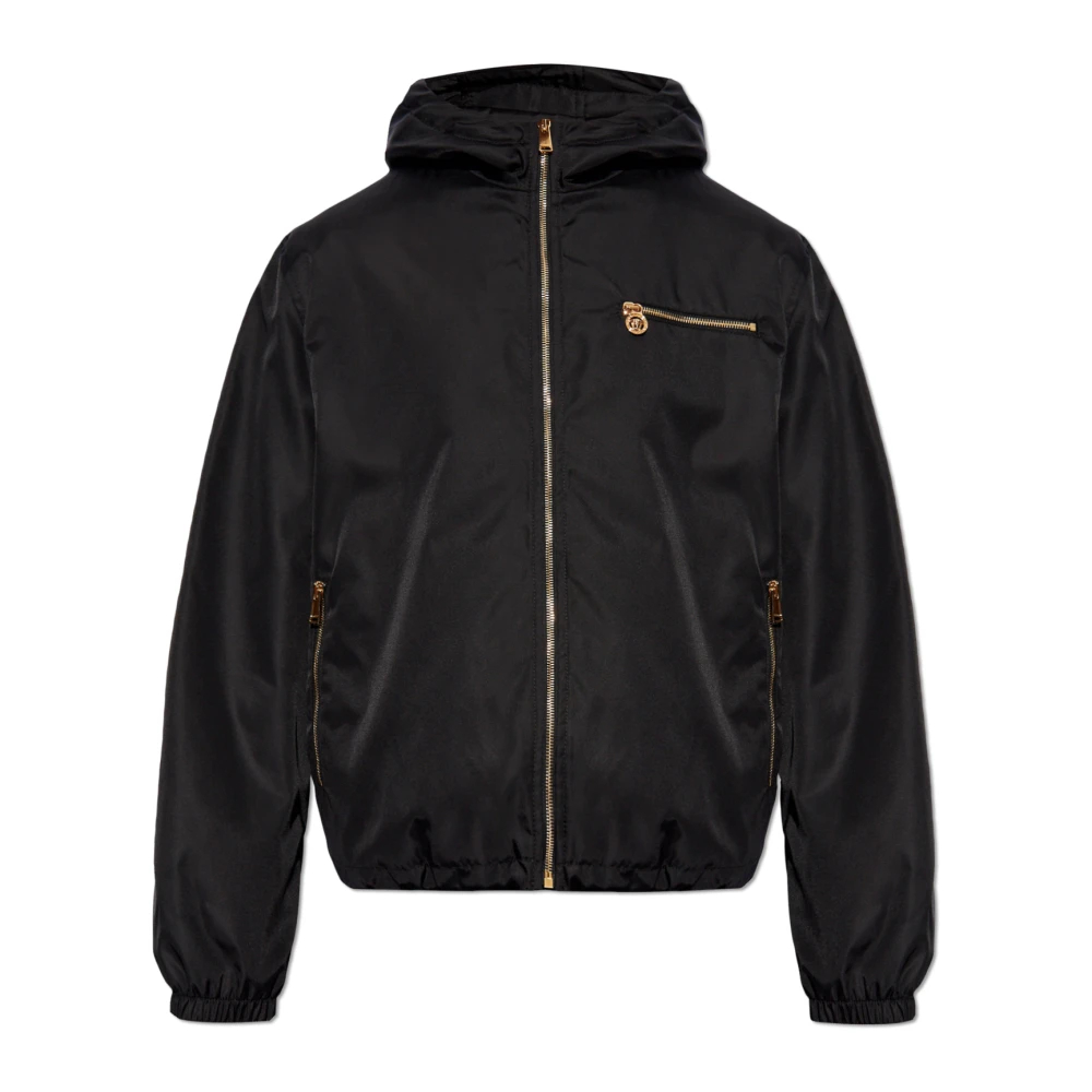 Versace Herren Schwarz - Jacke Mit Logo - Jackets - K - L