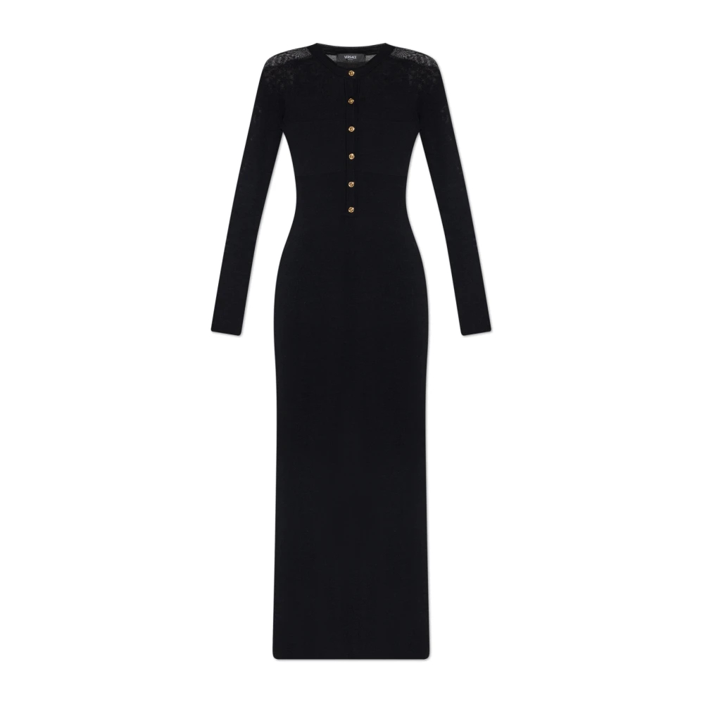 Versace Damen Schwarz - Figurbetontes Kleid - Dresses - K - Xs