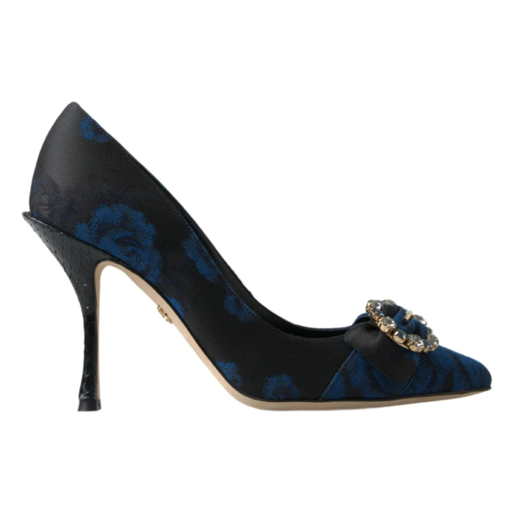 Dolce & Gabbana Damen Schwarz Schmuck Stiletto Eu Größe 37,5 / Uk Größe 4,5 - Bild 5