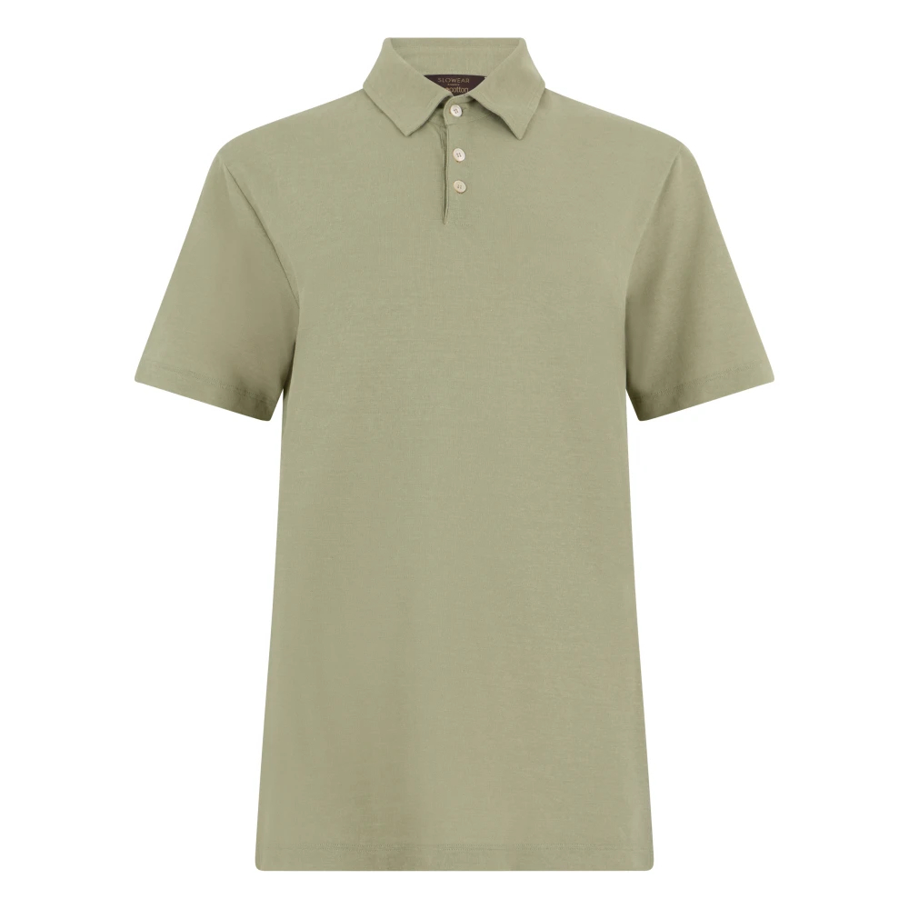 Slowear Herren Grün - Cotton Polo - Tops - 3XL