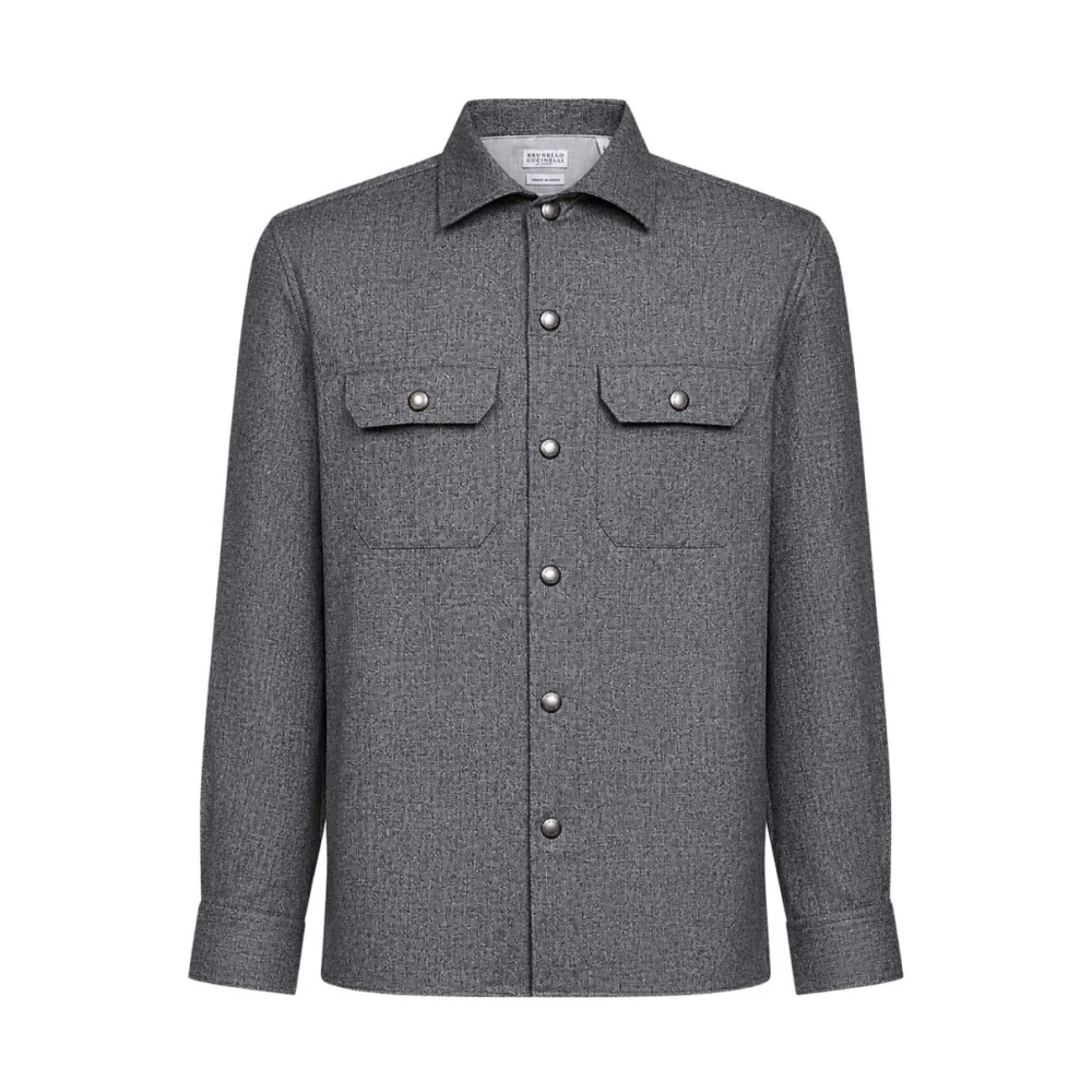 Brunello Cucinelli Virgin Wool Flannel Overshirt - Bild 6