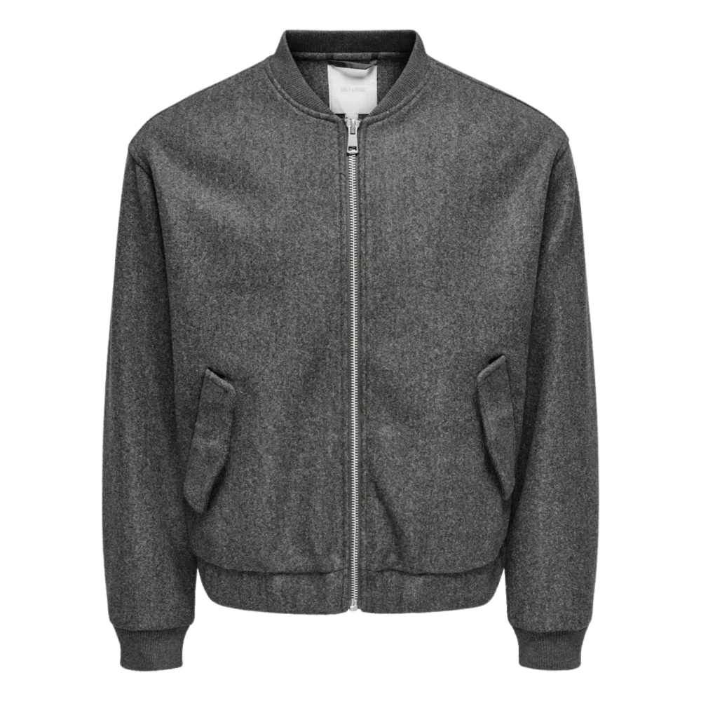Only & Sons Grau - Bomberjacke - Worf - Gr. - M - Bild 5
