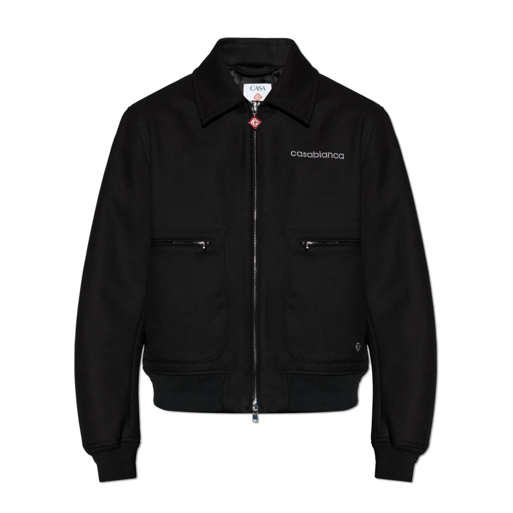 Casablanca Herren Schwarz - Jacke Mit Logo - Jackets - K - L