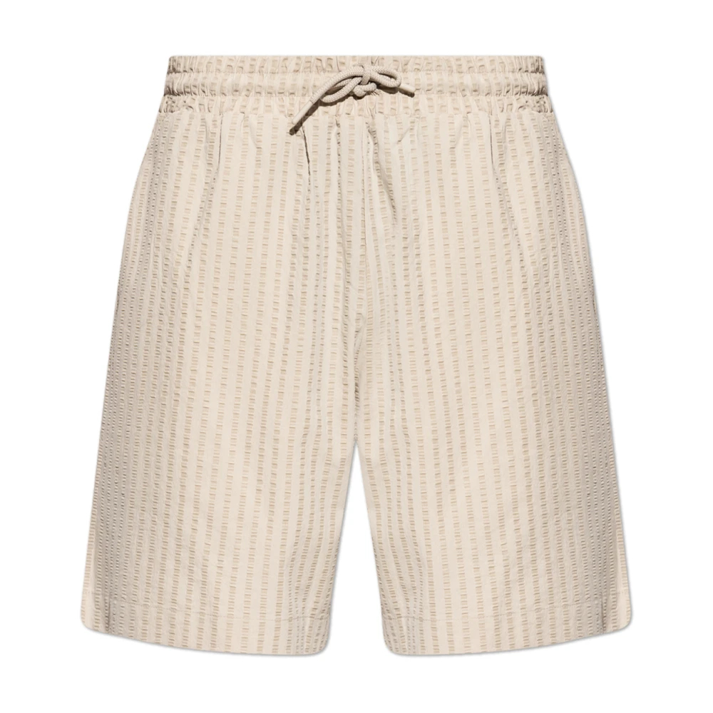 Emporio Armani Herren Beige - Shorts Mit Logo-Patch - Shorts - M