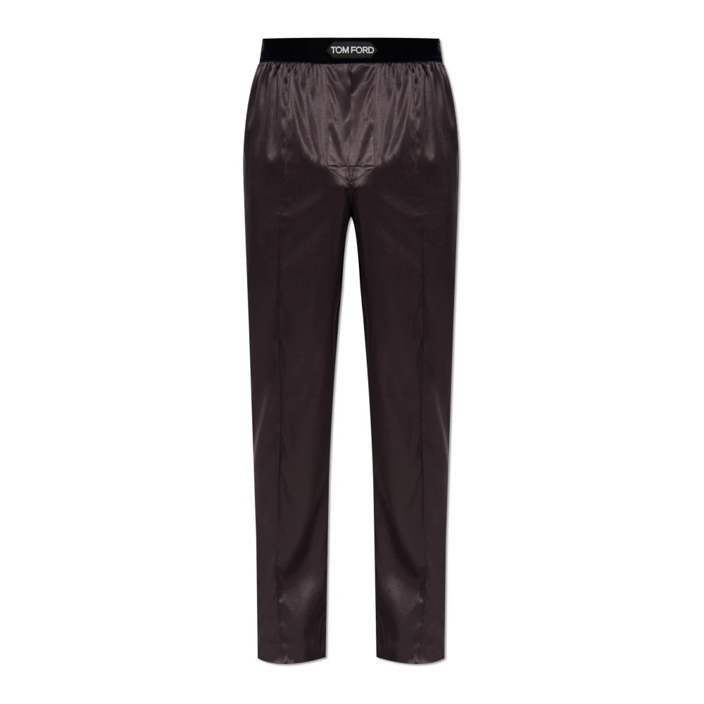 Tom Ford Herren Braun - Silk Pajama Bottoms - Nightwear & Lounge - Xl