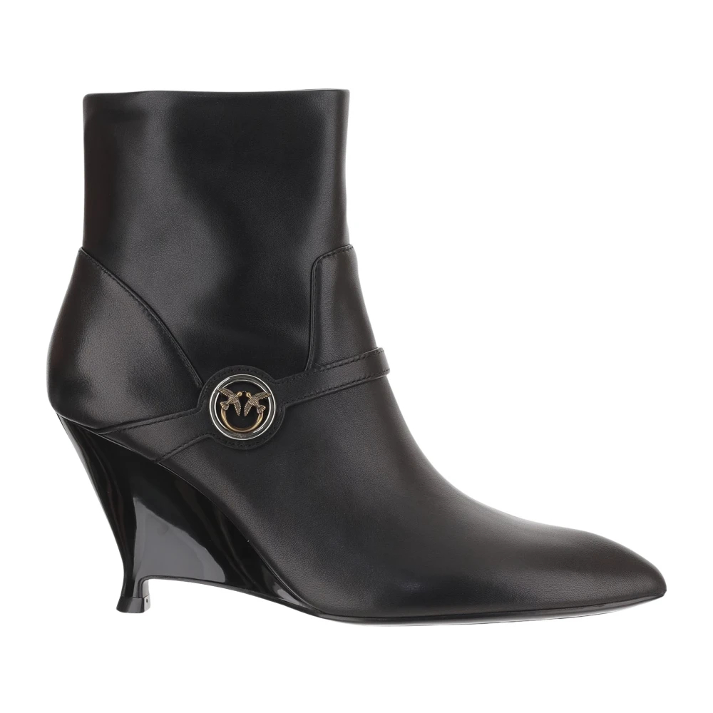 Pinko - Gwen Leder-Stiefeletten - Shoes - Damen - Schwarzk - 38 Eu