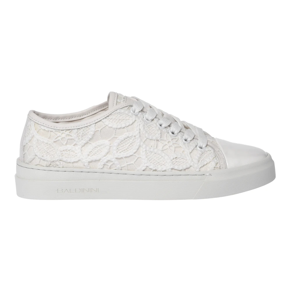 Baldinini Damen Weiß - Patent Und Schnür Sneaker - Shoes - 38 Eu