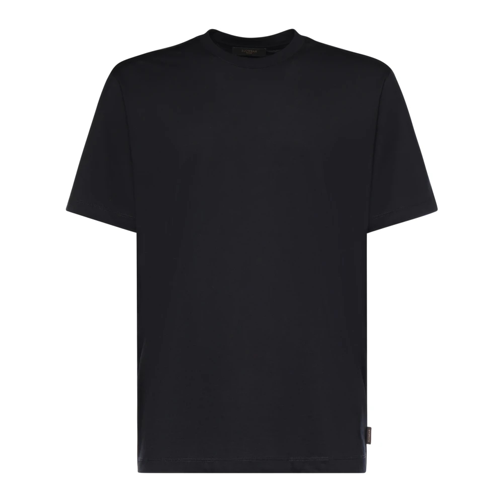 Zanone Herren Schwarz - T-Shirt Mit Rundhalsausschnitt - Tops - K - Xl