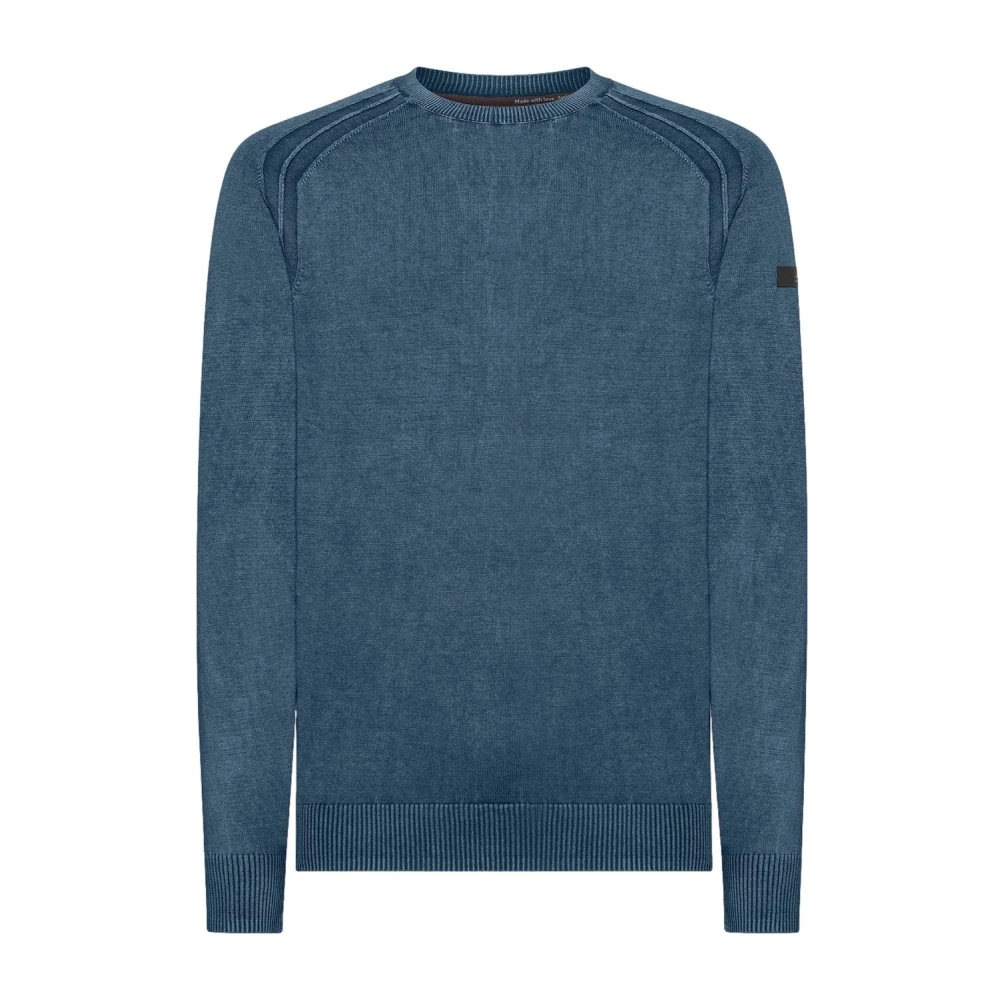 Rrd Herren Blau - Cotton Techno Wash Rundstrick - Knitwear - Xl