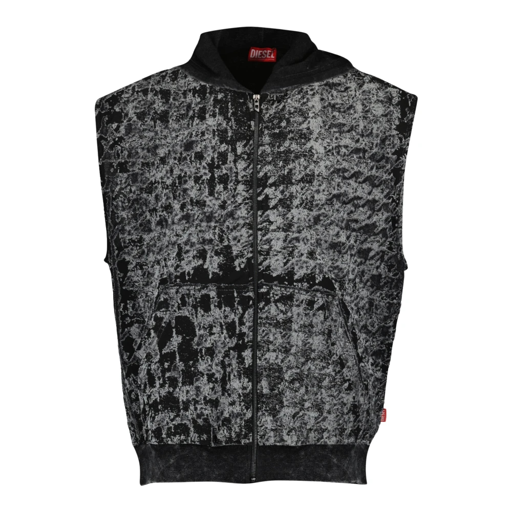 Diesel Herren Schwarz - S-Melchor Vest - Sweatshirts & Hoodies - K - M