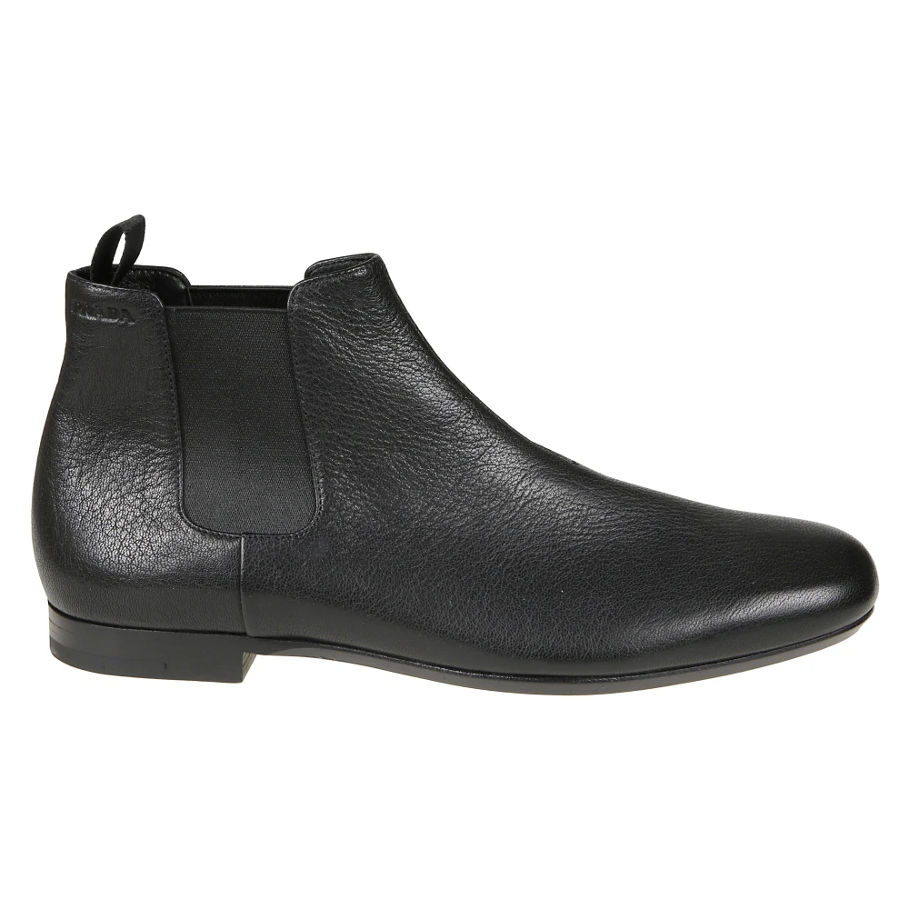 PRADA CALZATURE | Black leather Chelsea boots | male | 9 - Bild 3