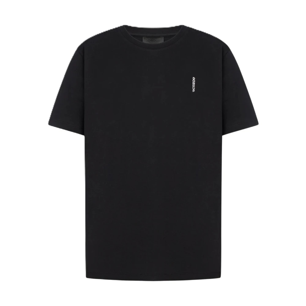 Dondup Herren Schwarz - T-Shirt Mit Rundhalsausschnitt - Tops - K - M