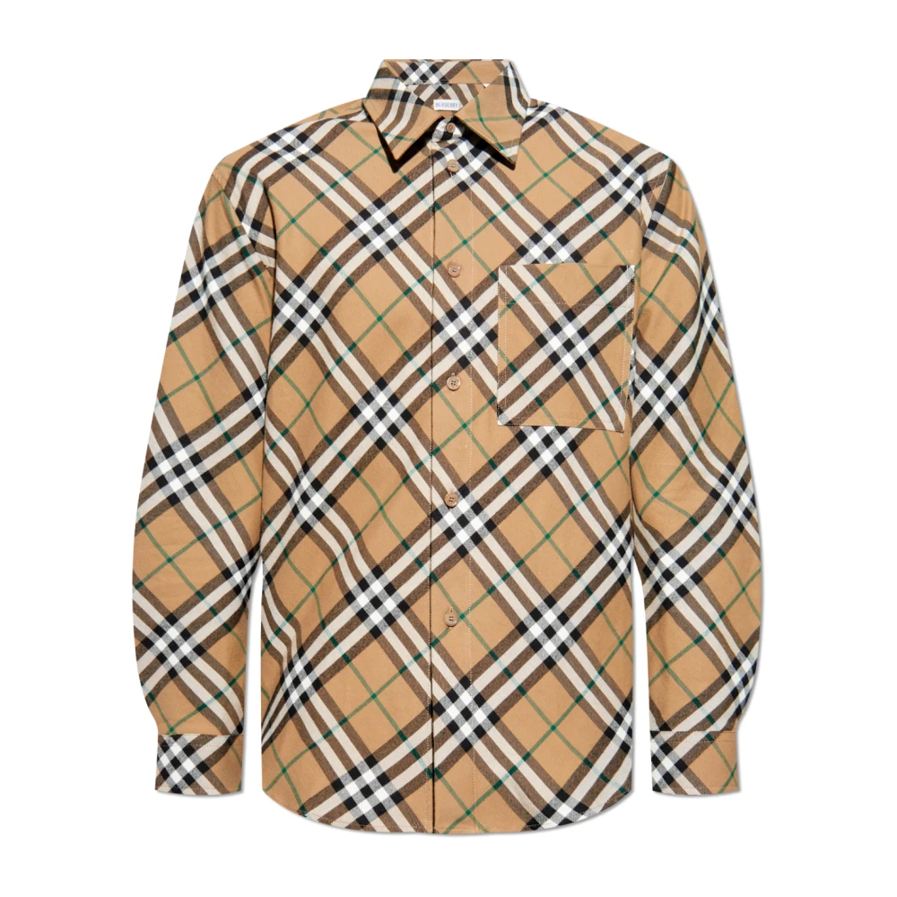 Burberry Herren Beige - Hemd Mit Karomuster - Shirts - L