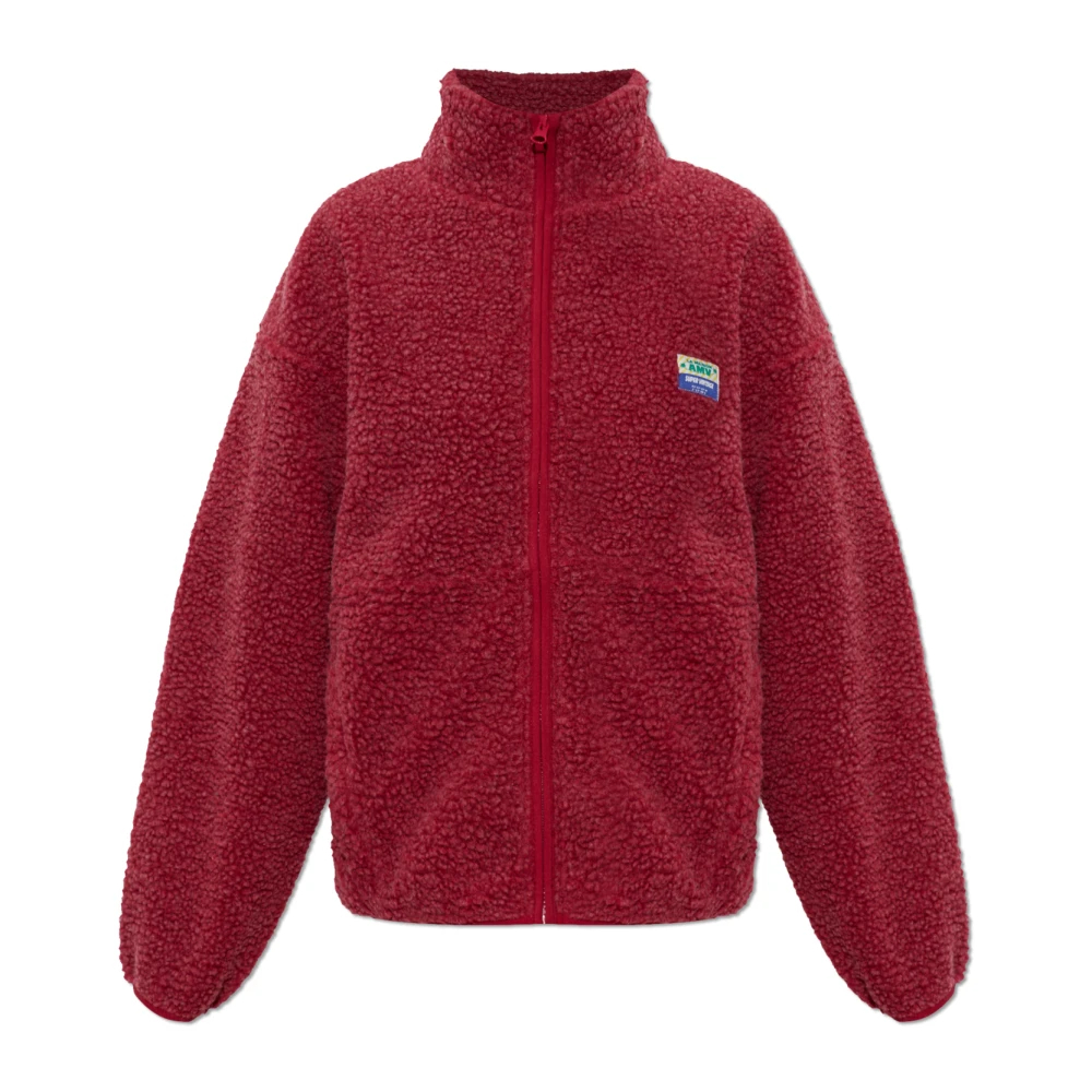 American Vintage Damen Rot - Hoktown Fleece Jacke - Sweatshirts & Hoodies - Xs