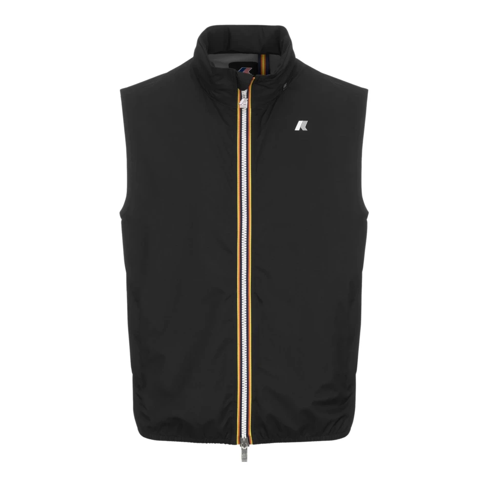K-Way Herren Schwarz - Stretch Dot Ärmellose Jacke - Jackets - K - Xl