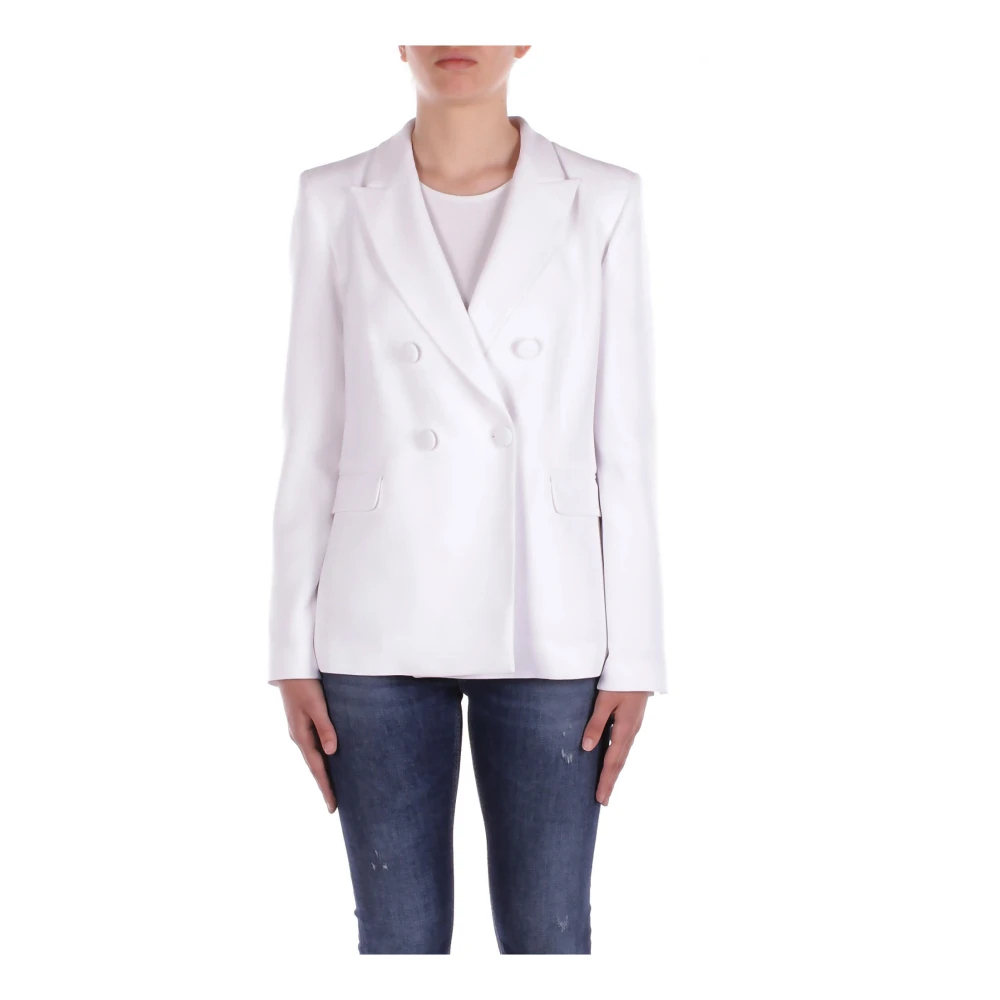 Liu Jo Damen Weiß - Double Breasted Jacket - Jackets - 2XL