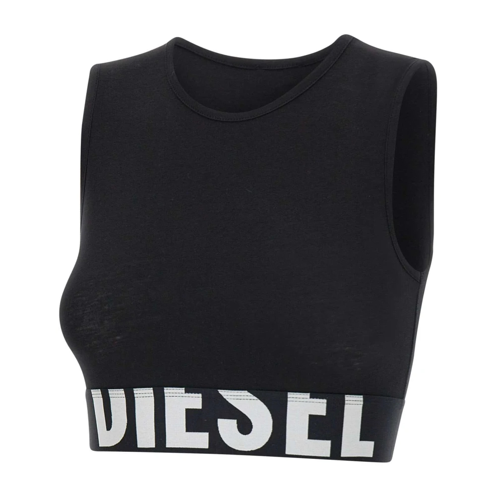 Diesel Damen Schwarz - Ada Cropped Top - Tops - K - Xs