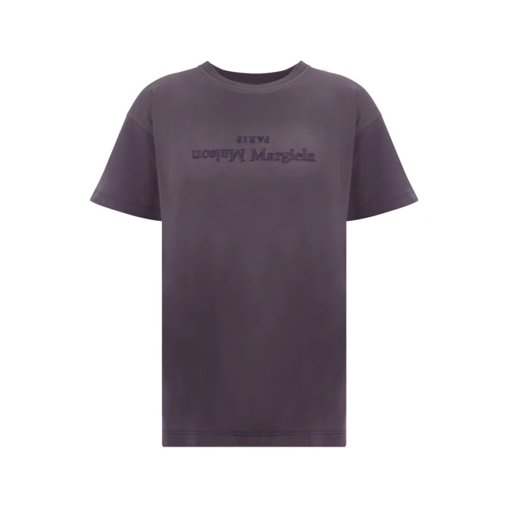 Maison Margiela Damen Violett - Baumwoll-T-Shirt - Tops - Lila -S