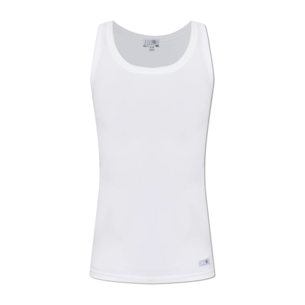 Mm6 Maison Margiela Damen Weiß - Underwear Tank Top - Tops - L
