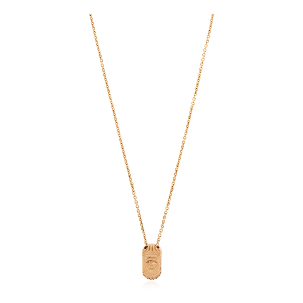 Versace Herren Gelb - Halskette Mit Anhänger - Accessories - One Size
