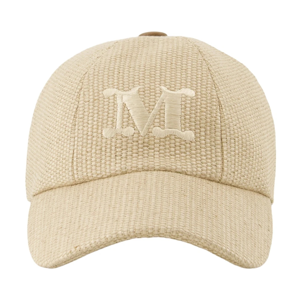 Max Mara Damen Beige - Cap Mit Bast-Effekt - Accessories - 58 Cm