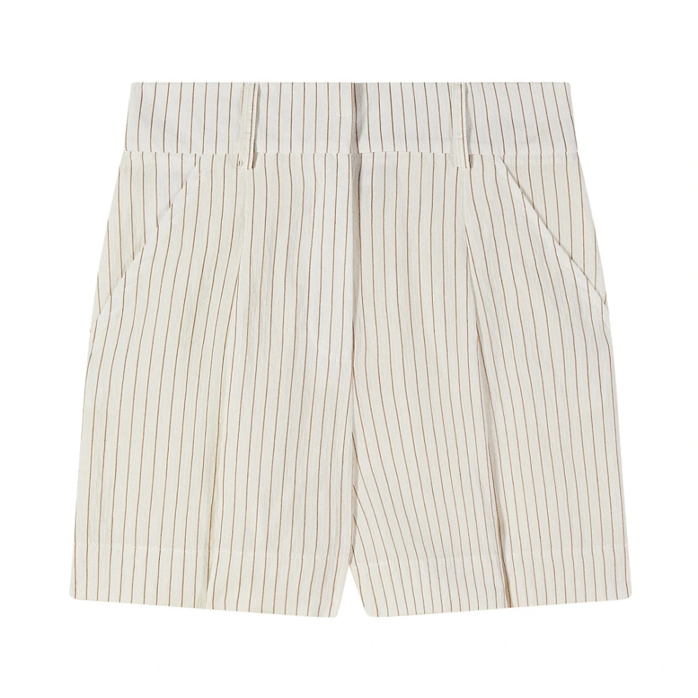 Patrizia Pepe Damen Weiß - Pleated Shorts - Shorts - M