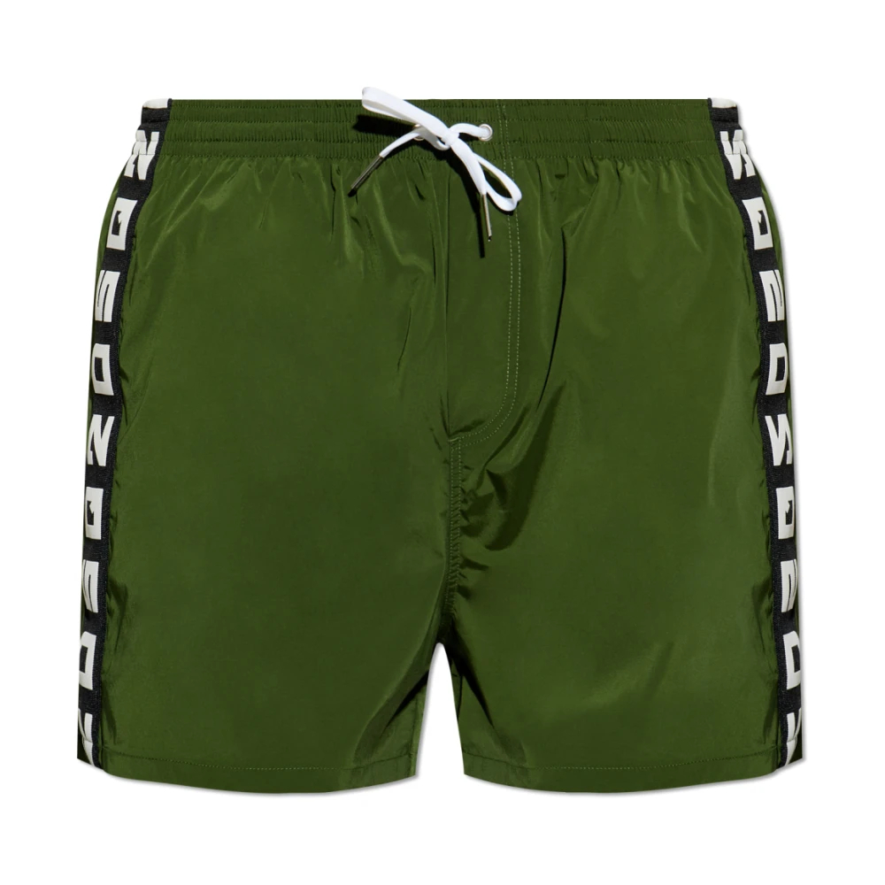 Dsquared2 Herren Grün - Logo Badeshorts - Swimwear - Xs