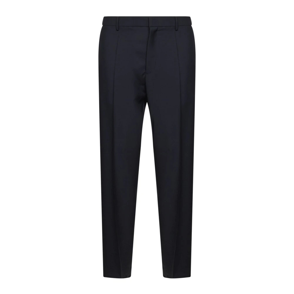 JIL SANDER | Dark blue wool and mohair tapered trousers | male | 46 - Bild 3