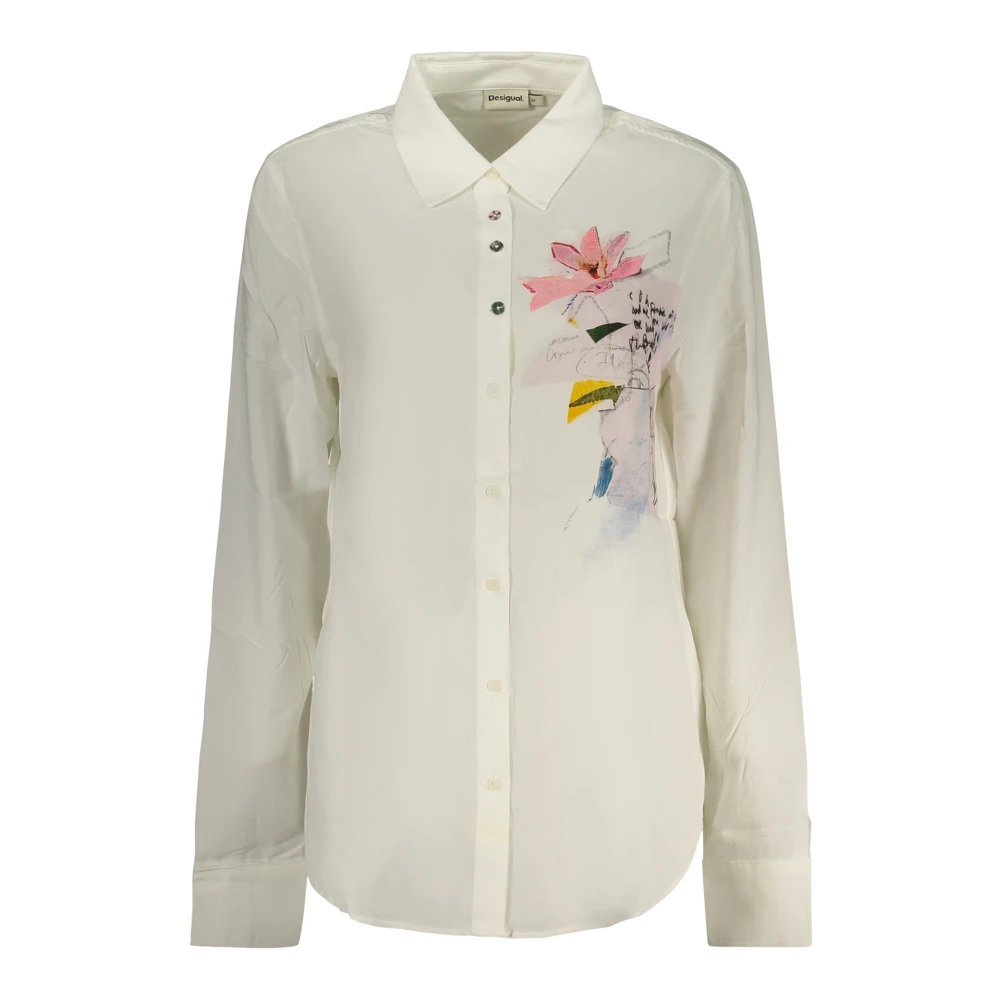 Desigual - Tamesis Langarmshirt - Blouses & Shirts - Damen - Weiß - M - Bild 6