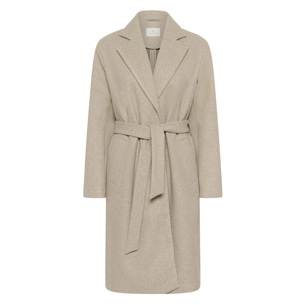 Kaffe Damen Beige/Grau Wintermantel "Damen Jacke Kasaturn", Gr. 42, ( Smoke Melange), Obermaterial: 100% Polyester Pes., Mäntel Wintermantel - Bild 6