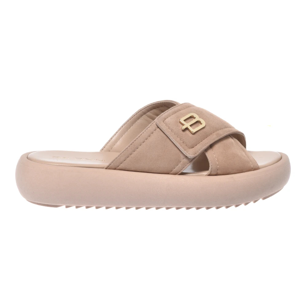 Baldinini Damen Beige - Suede Mule - Shoes - 39 Eu
