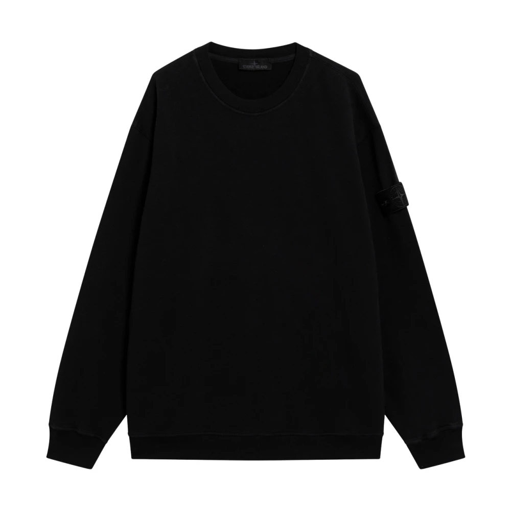 Stone Island Herren Schwarz Sweatshirt Aus Stretch-Baumwolle, Gr. Xl - Bild 5