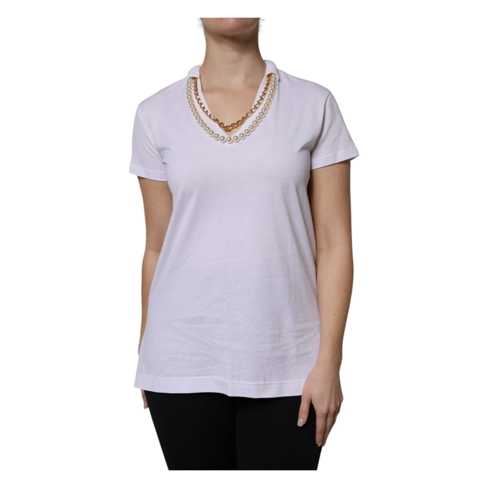 Dolce & Gabbana - T-Shirts - Tops - Damen - Weiß - M - Bild 7