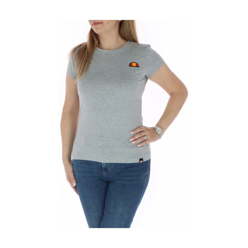 Ellesse Damen Grau - Bedrucktes Crew Neck T-Shirt - Tops - L