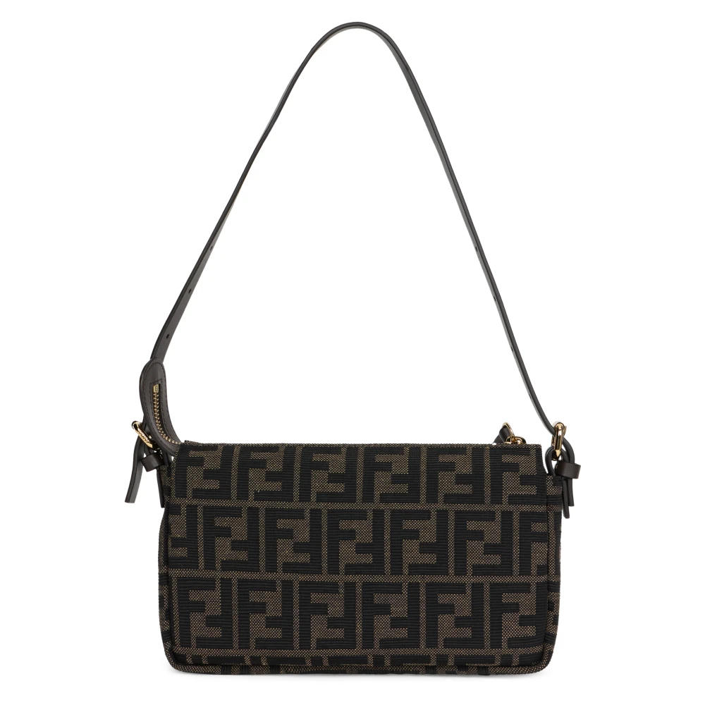 Fendi - Ff Jacquard Umhängetasche - Bags - Damen - Braun - One Size - Bild 3