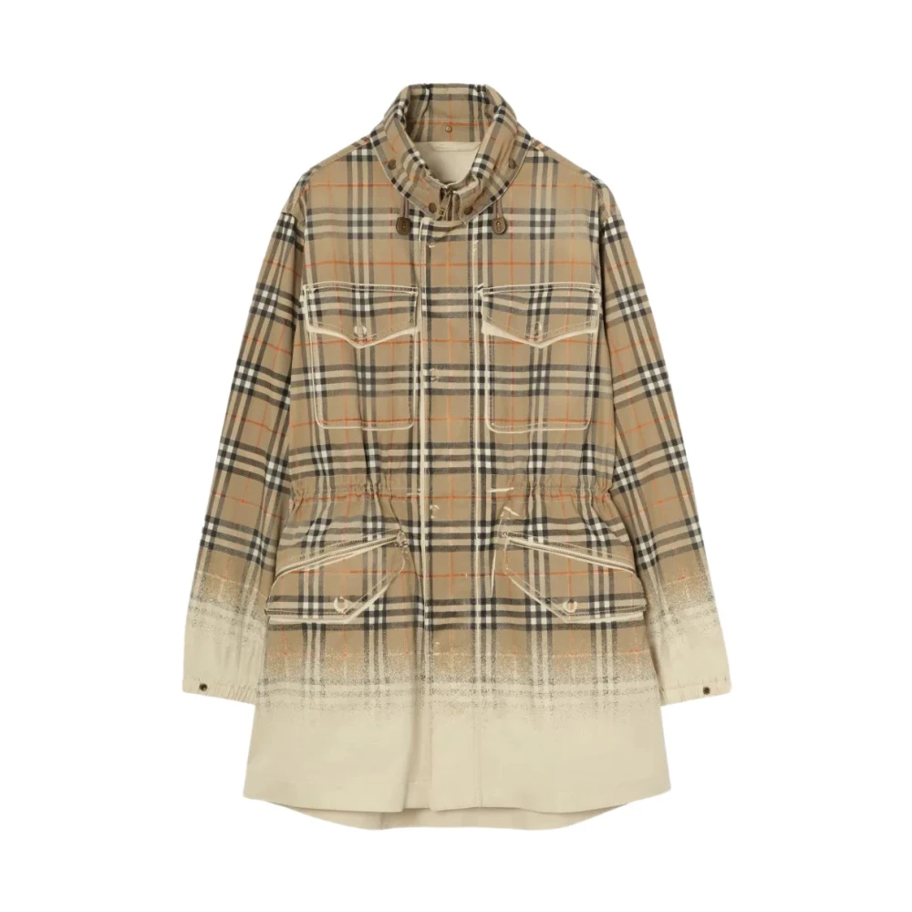 Burberry - M Parka Mantel - Coats - Herren - Mehrfarbig - L