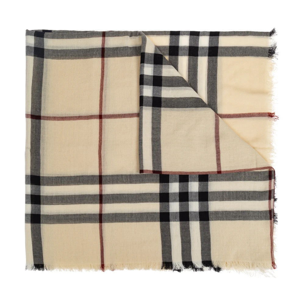 Burberry Unisex Beige - Wollschal - Accessories - One Size