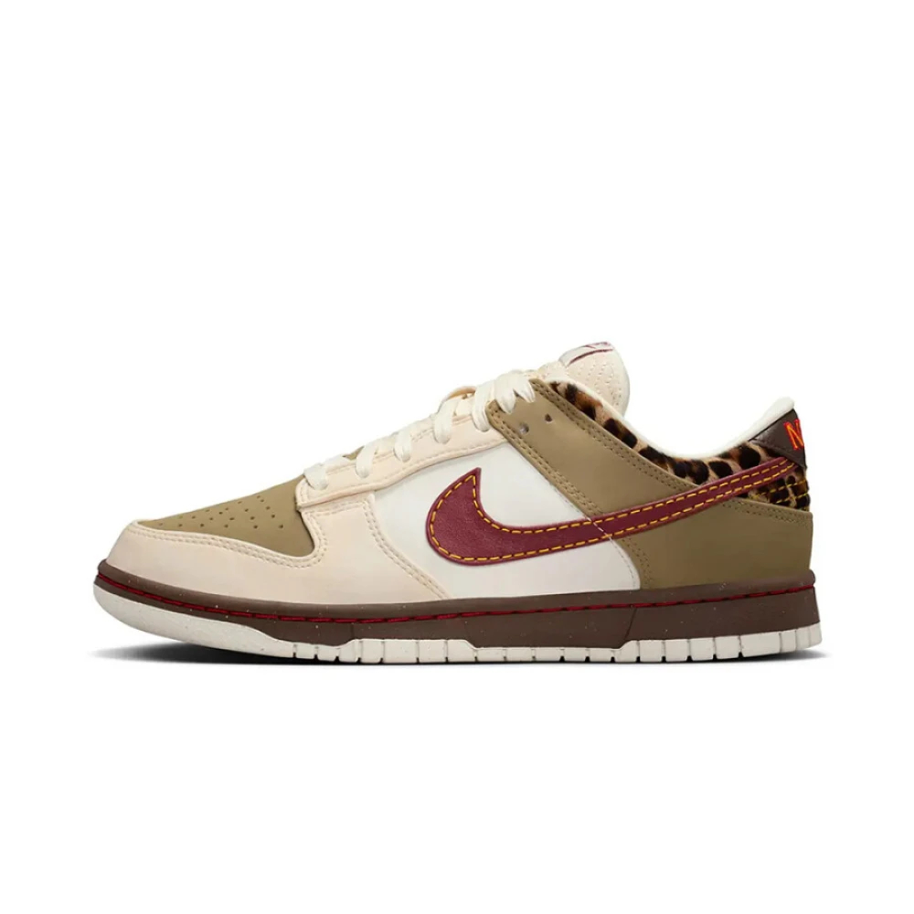 Nike Damen Beige Dunk Low Khaki Team Red -Sneakers Tan Barockbraun Perlweiß Im6687-262 Cm - Image 4