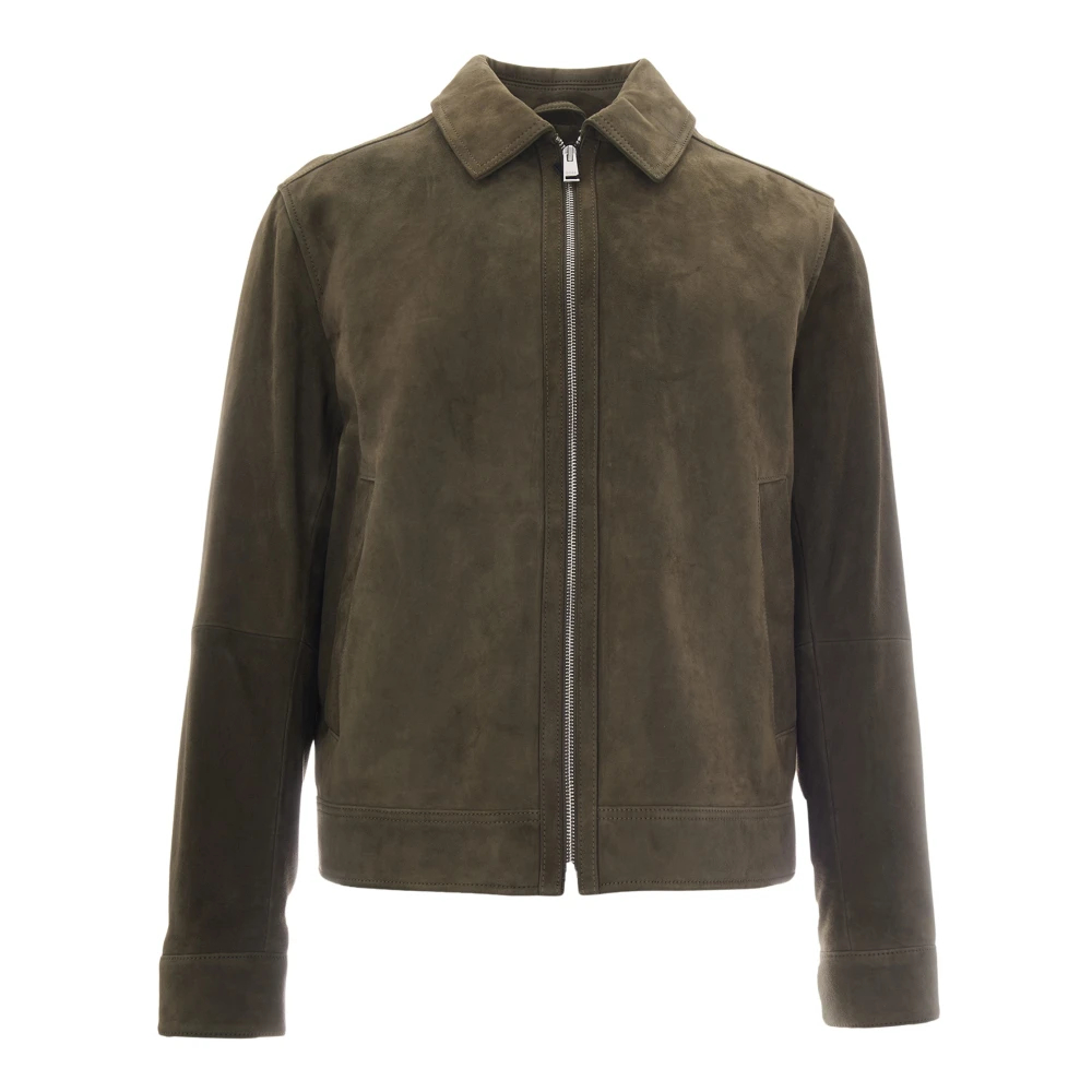 Boss Herren Oliv Lederjacke Malbano, Gr. 52 - Bild 4