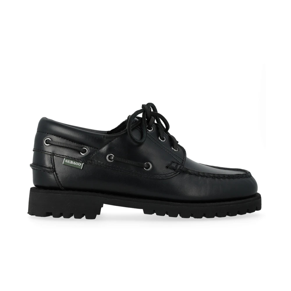 Sebago Schwarz Bootsschuhe Acadia Waxy - Bild 4
