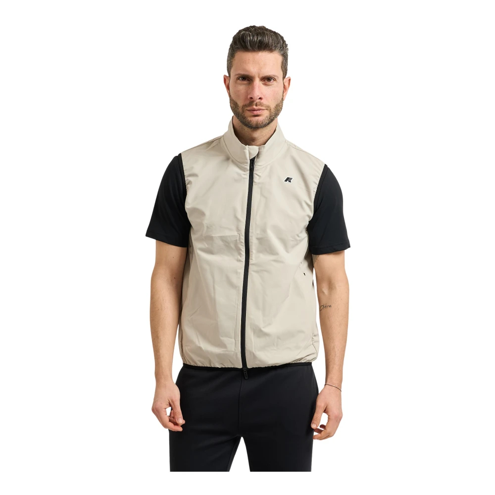 K-Way Herren Beige - Flaner Travel Weste - Jackets - 3XL
