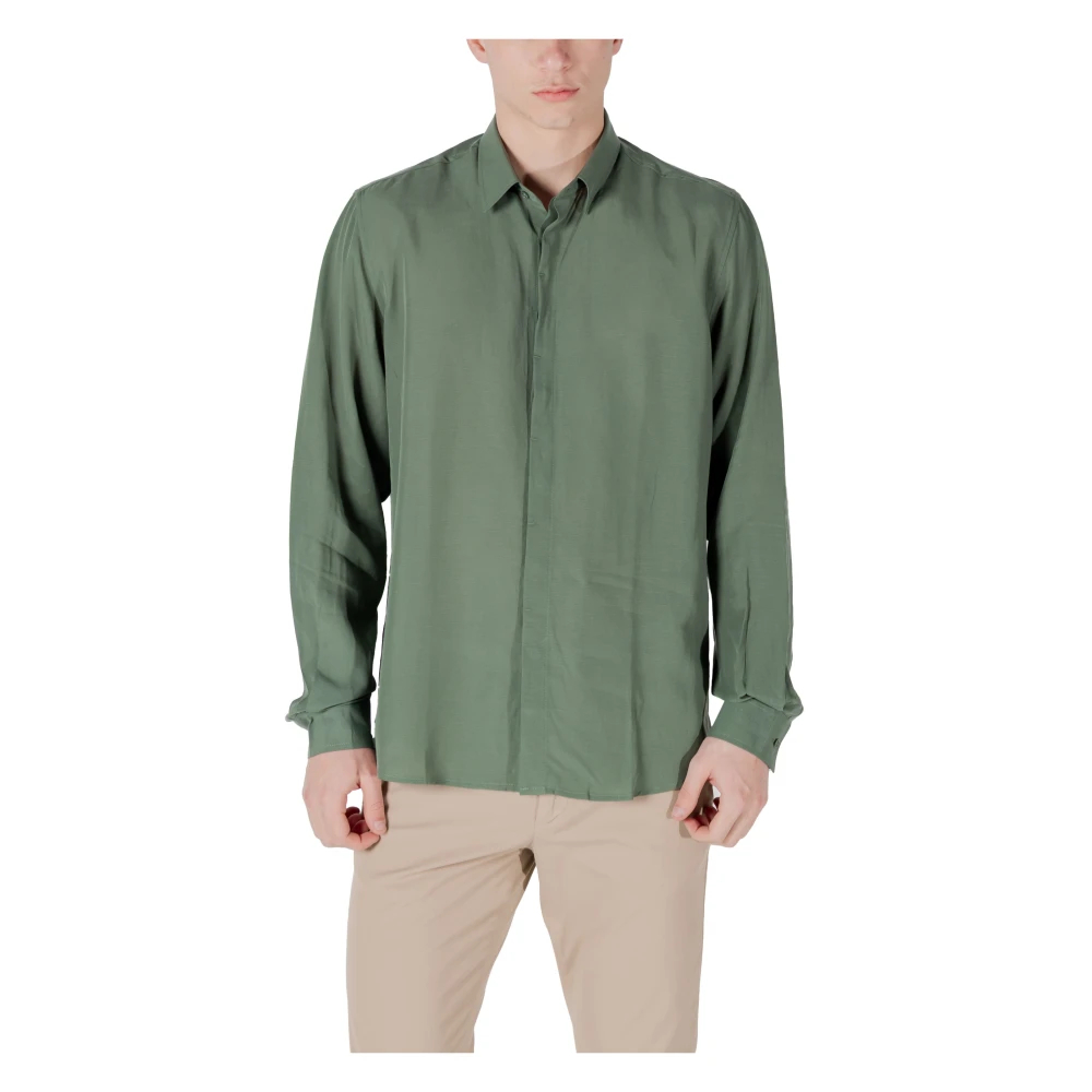 Antony Morato Herren Grün - Elegantes Hemd Für Verschiedene Anlässe - Shirts - S