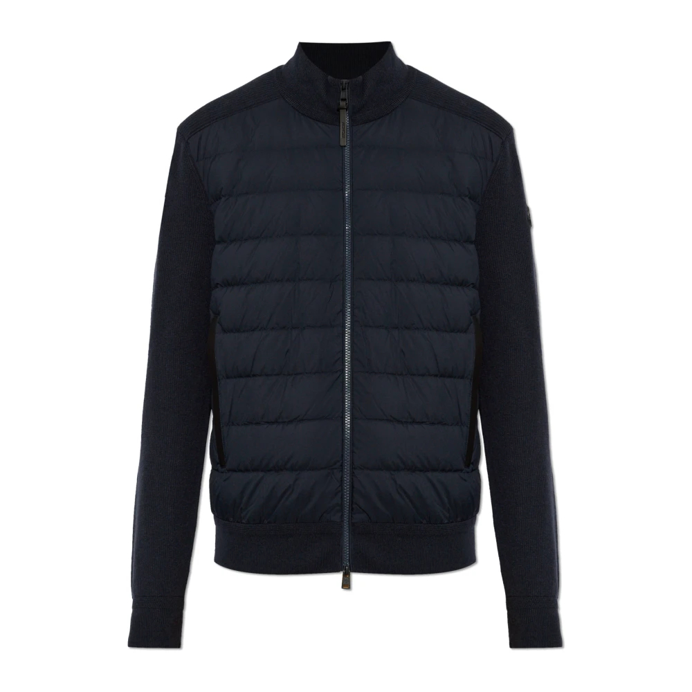 Moncler - Gesteppter Cardigan - Knitwear - Herren - Blau - M