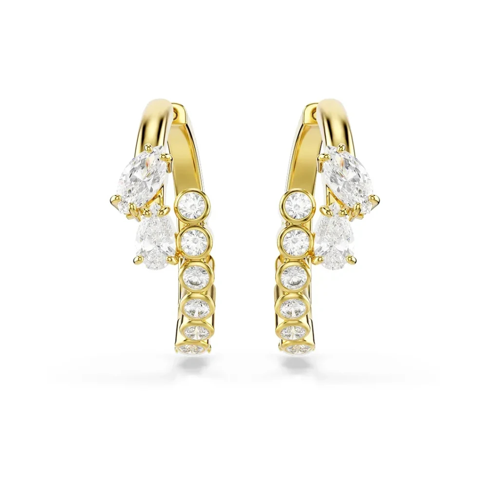Swarovski Damen Creolen Messing Gold in Größe 99 - Bild 9