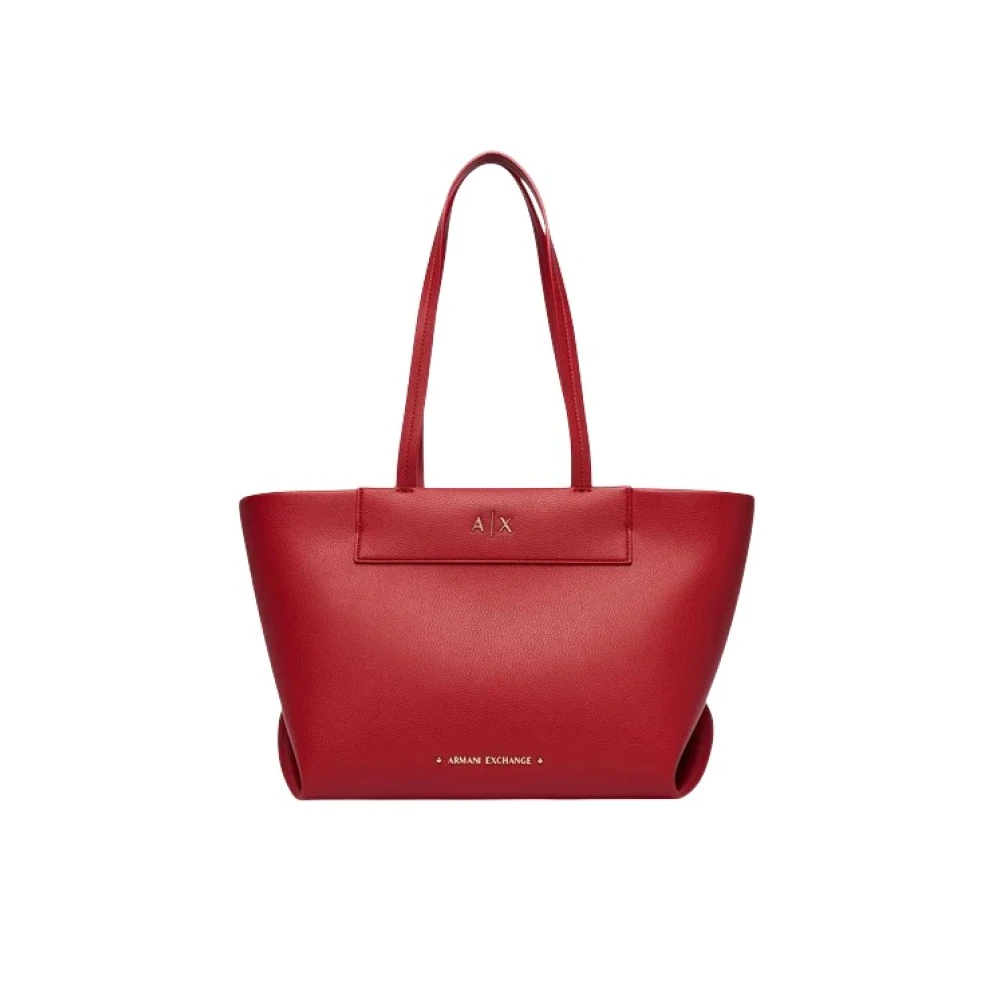 Armani Exchange - Tote Bag Aus Kunstleder - Bags - Damen - Rot - One Size - Bild 4