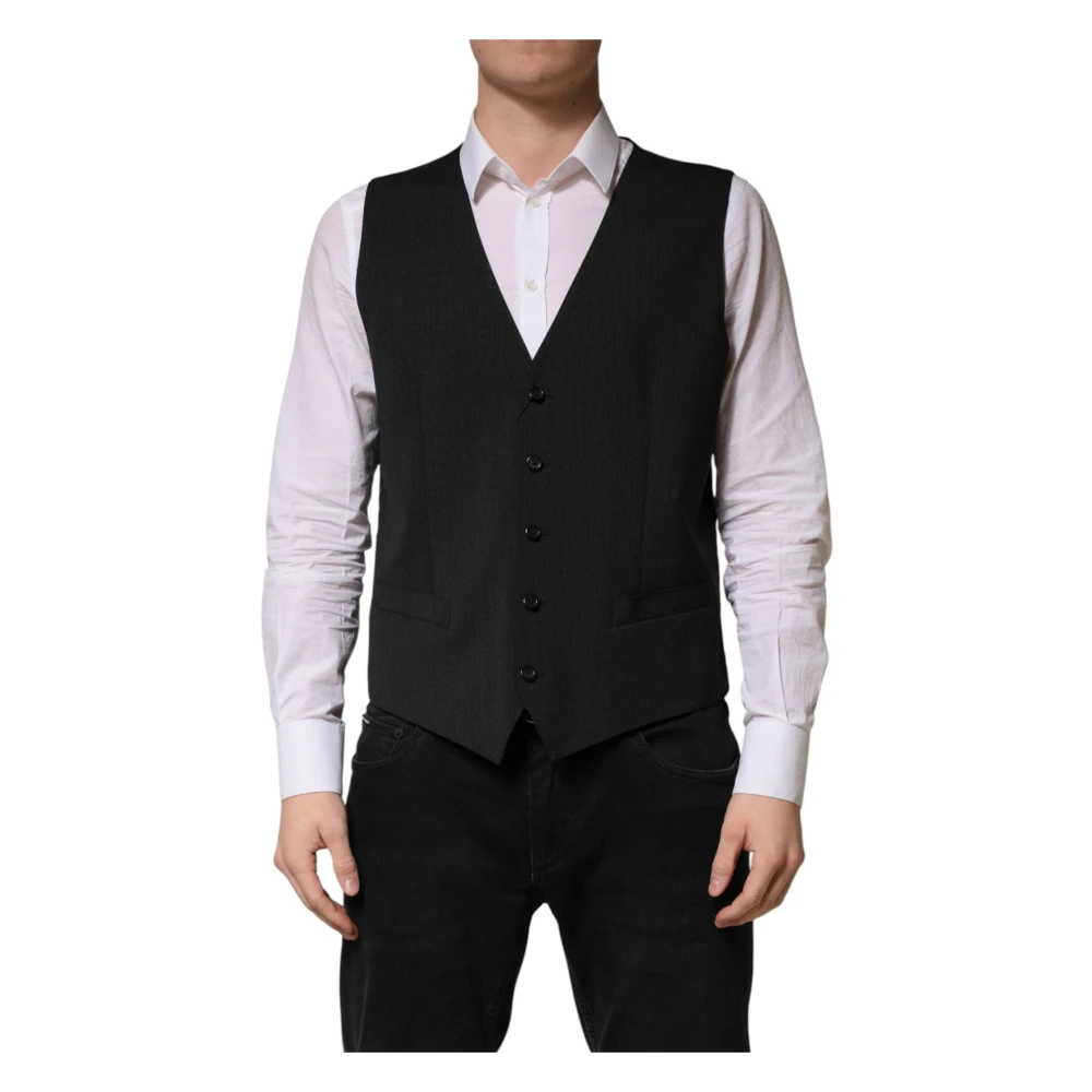 Dolce & Gabbana Herren Schwarz - Formelle Weste - Suits - K -Xl