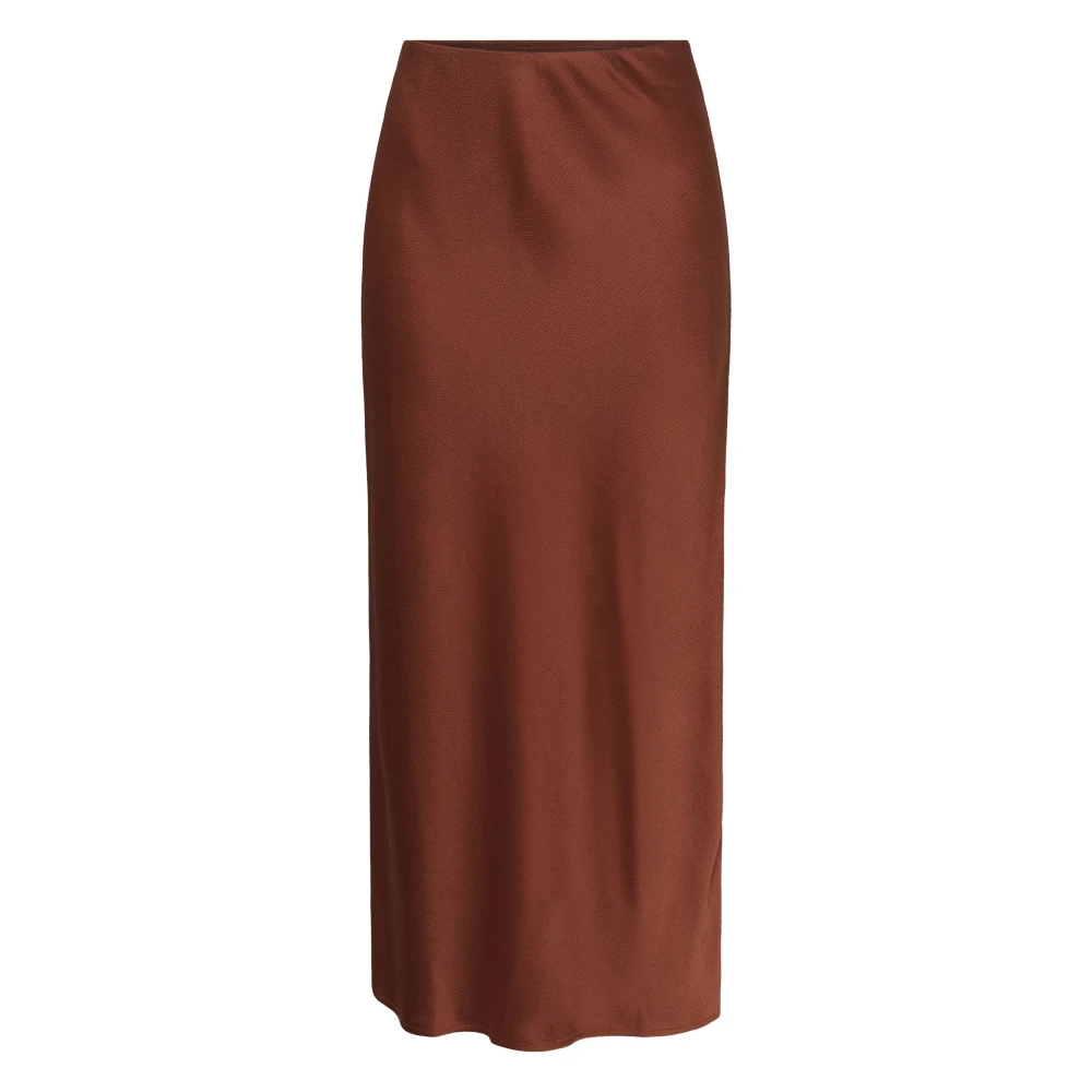 VAN GRAAF Kaffe Damen Terra Freizeitrock Kalotte Elastische Taille Braun, Größe 42 - Bild 5
