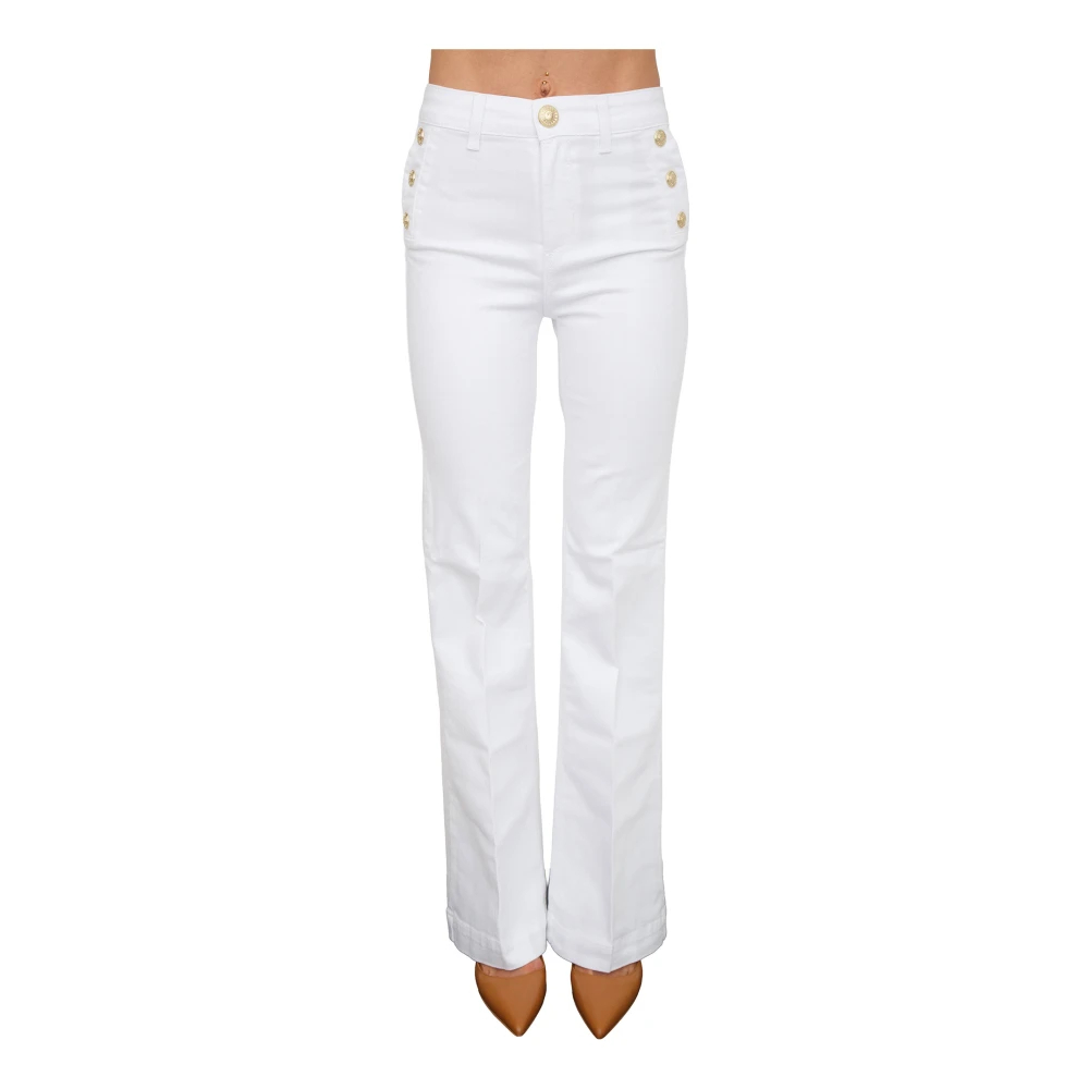 Liu Jo Damen Weiß - Pantalone Tessuto - Jeans - W31